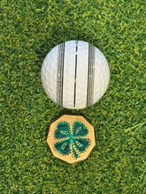 Load image into Gallery viewer, Lucky Ball Marker - Handcrafted Brass Golf Ball Marker | Four Leaf Clover