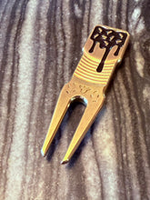 Load image into Gallery viewer, Tyson Lamb Crafted Teal &amp; Black Eclair Divot Tool
