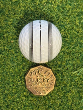 Load image into Gallery viewer, Lucky Ball Marker - Handcrafted Brass Golf Ball Marker | Four Leaf Clover
